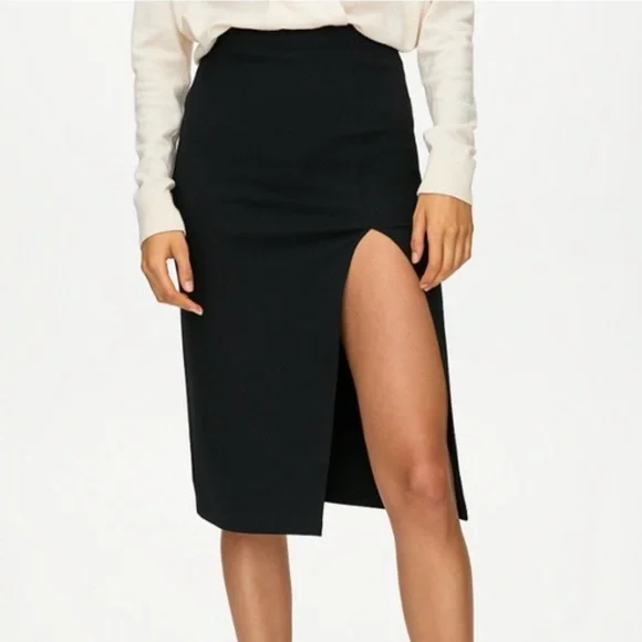 Aritzia/ Babaton - High Slit Pencil Skirt - Picture 2 of 4